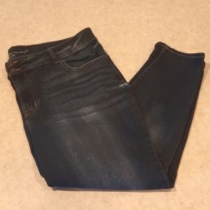 Maurices MJeans Navy Dark Wash Cropped Jeans Women's Plus Size 22